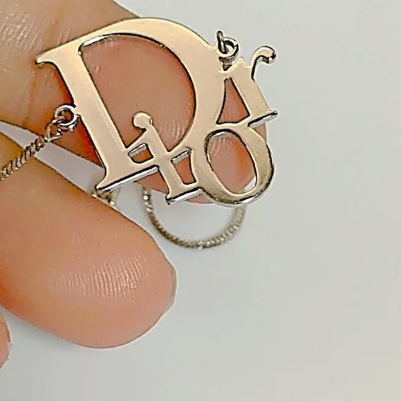 Christian Dior Logo Silver Tone Bracelet